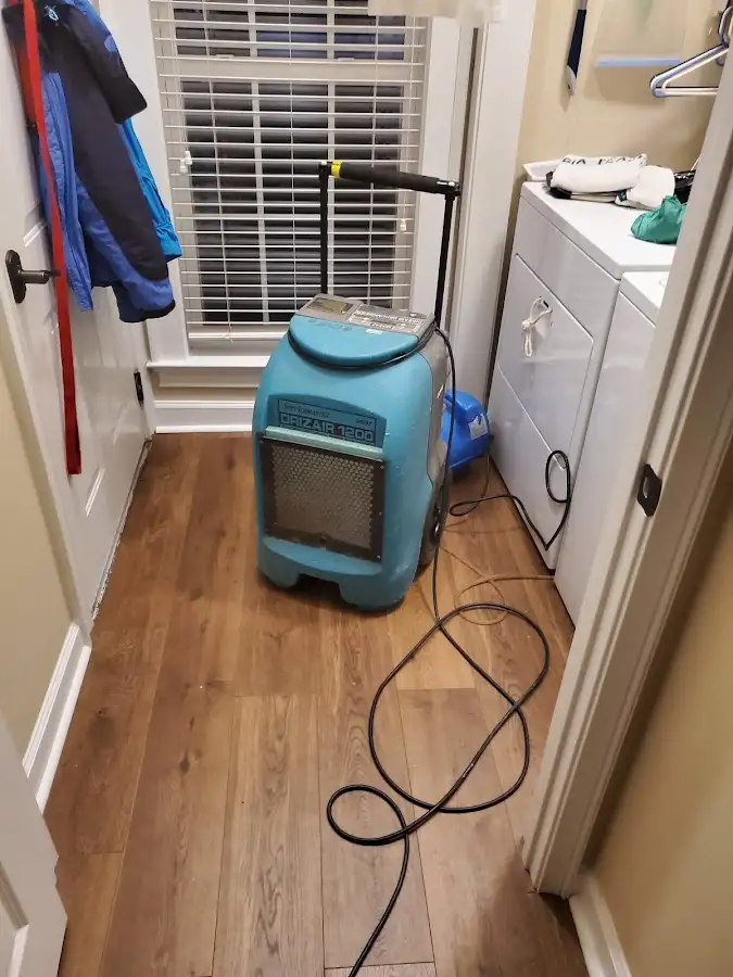 Commercial dehumidifier deployed for Flood Damage Cleanup in Fridley